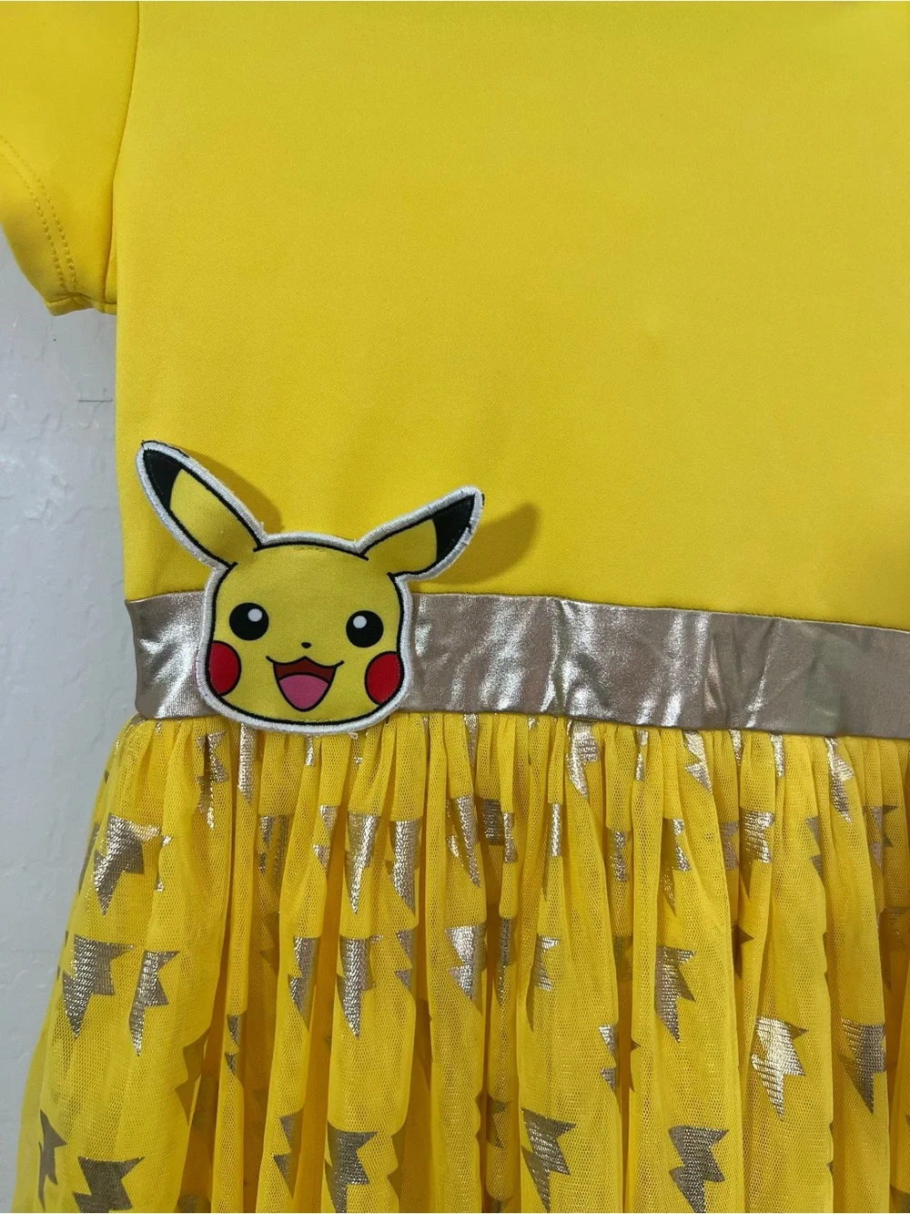 Yellow Pikachu-Inspired Hooded Tutu Dress